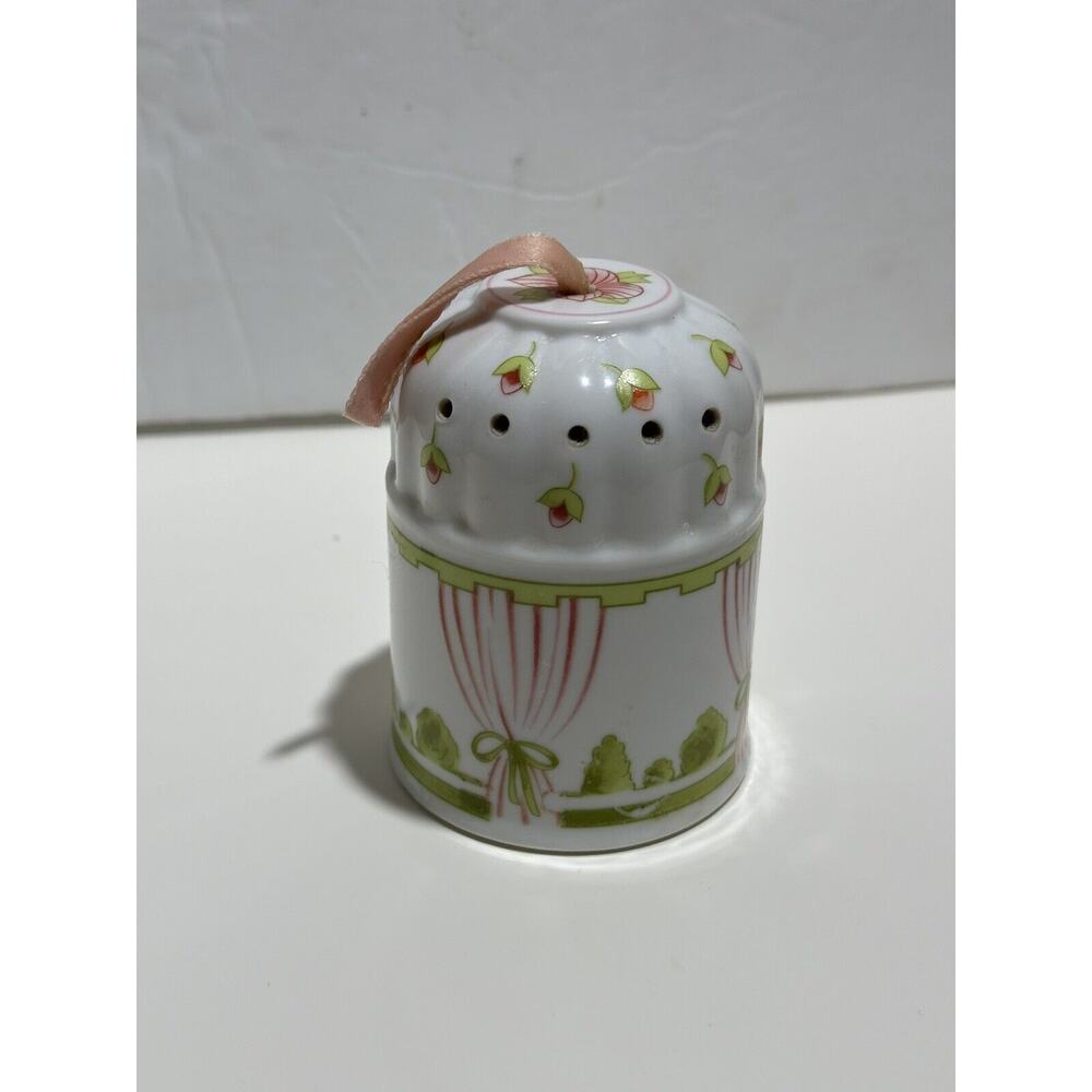 Ceramic Fragrance Pomander Ben Rickert Garden Gazebo Floral Vintage Potpourri